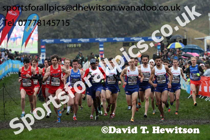 Senior mens Great Edinburgh Cross Country. Photo: David T. Hewitson/Sports for All Pics